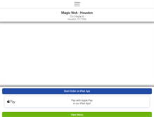 Tablet Screenshot of houstonmagicwok.com